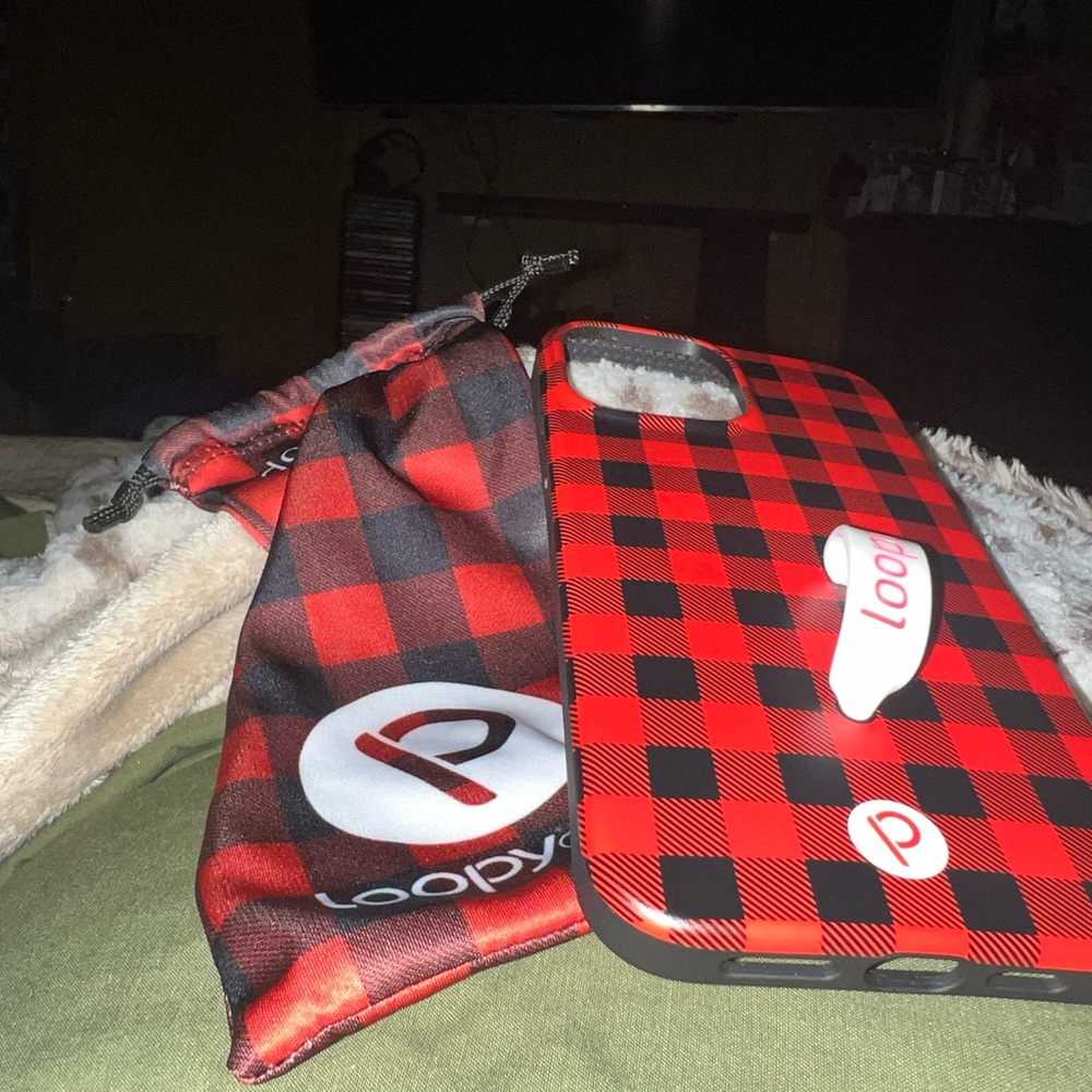 Buffalo plaid iPhone 13 Pro Max loopy case